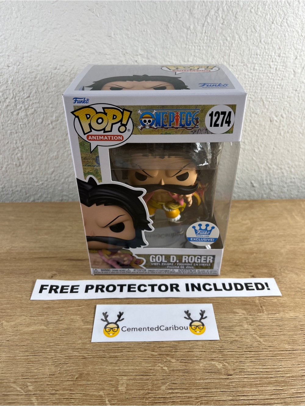 Gol D Roger Funko Pop #1274 One Piece Anime Common Vaulted NEAR MINT